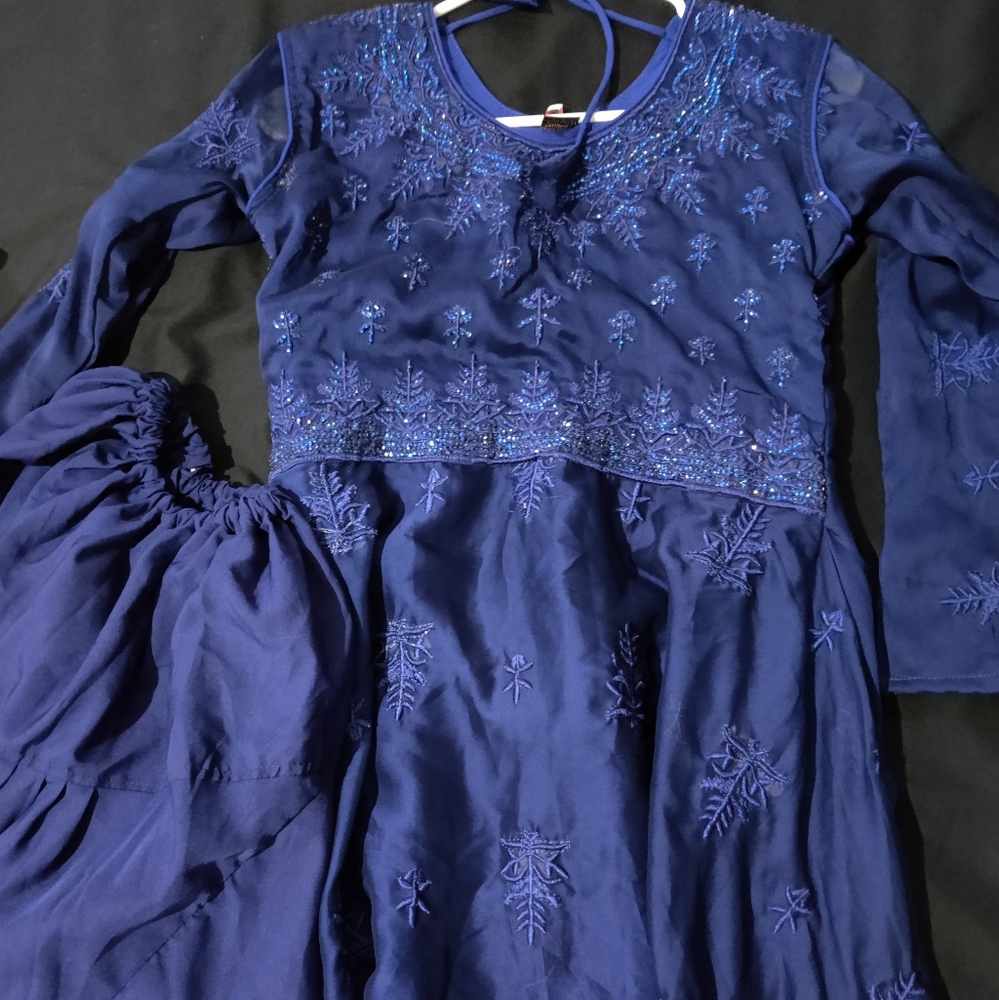 Navy blue Indian dress